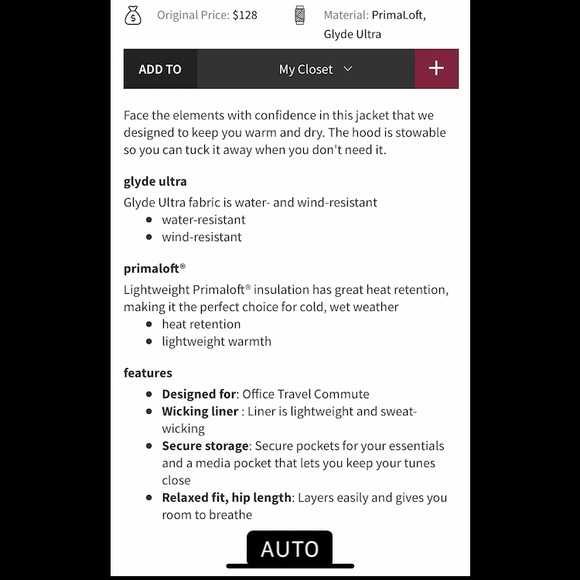 SOLD- Lululemon Rain jacket 🌧 - Picture 2 of 2